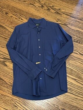 Rodd & Gunn Navy Microdot Button-Down Shirt